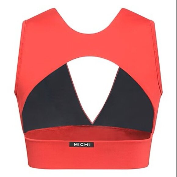 MICHI Colour Block Sports Bra / Swim Suit Top - Picture 2 of 7